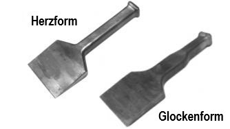 Stahl Scharriereisen (40 bis100 mm)