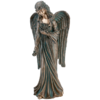 Engel mit Rosen Bronze